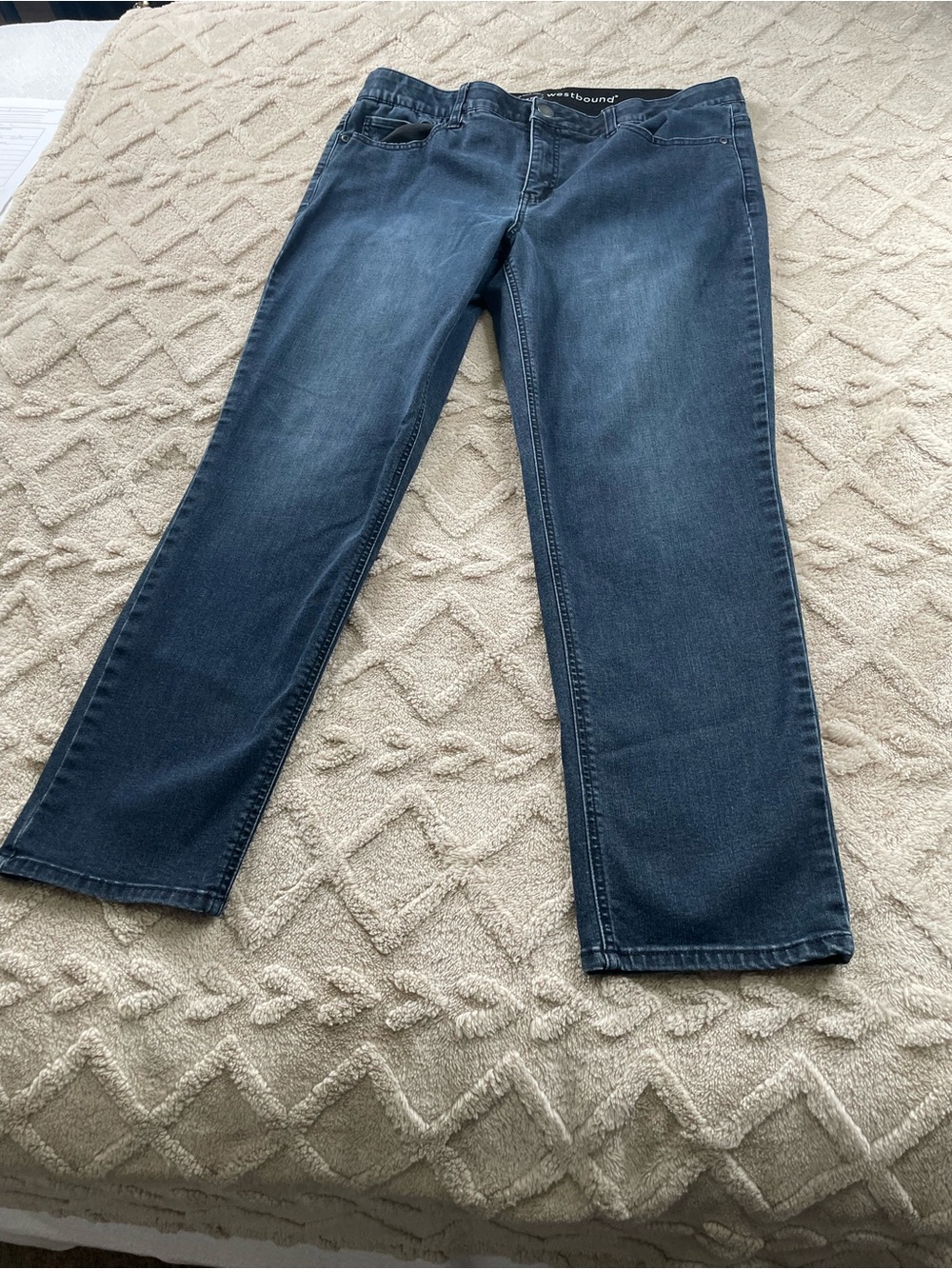 Westbound  Indigo Straight Jeans Sz 16 R
Stretch Waistband ~‎ Casual